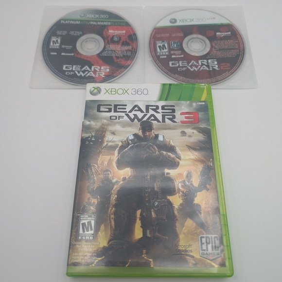 Gears of War 1 2 3 Triology - Xbox 360 - Picture 1 of 2